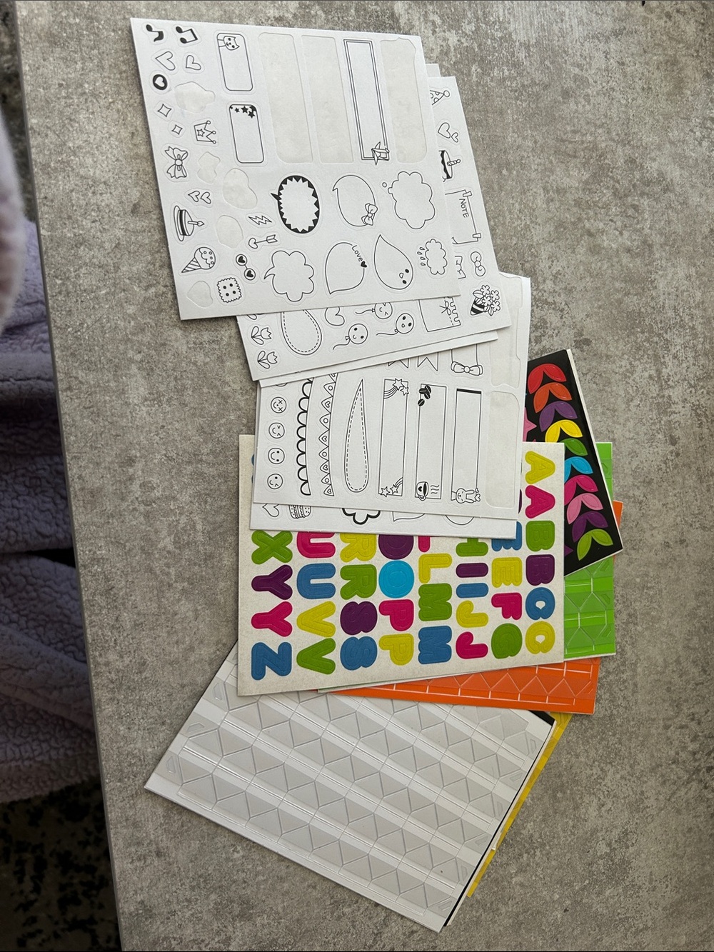 Colorful Alphabet & Decorative Sticker Pack